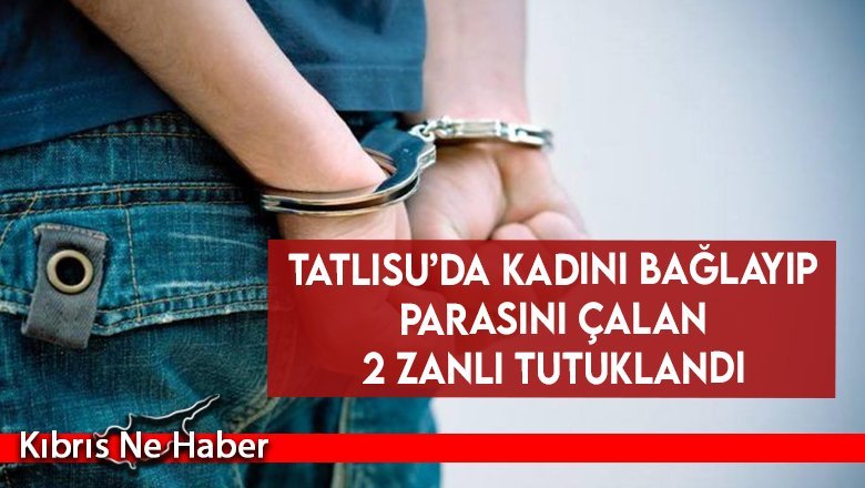 Kadını bağlayıp parasını çalan 2 zanlı tutuklandı