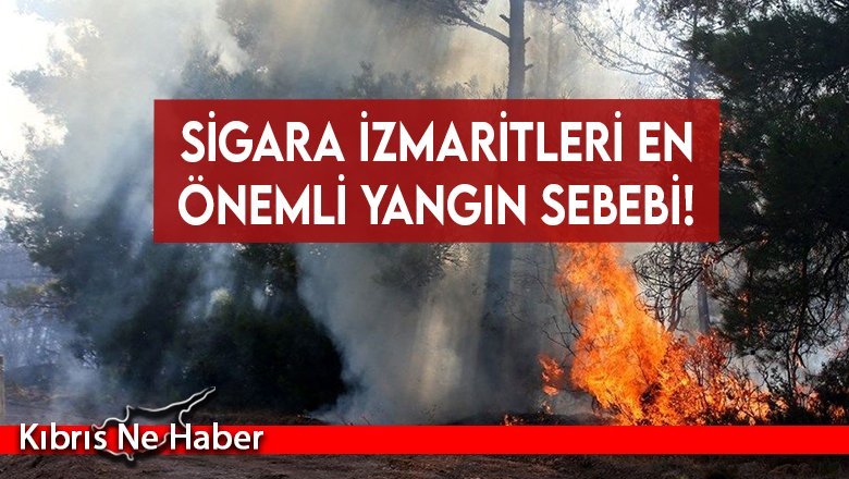 Sigara izmaritleri en önemli yangın sebebi!