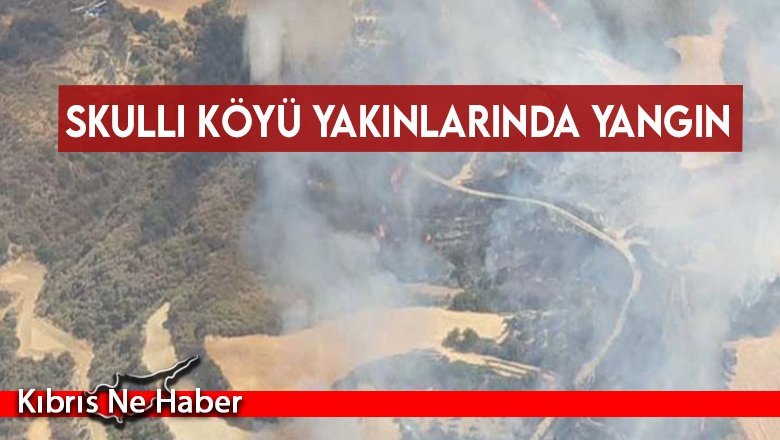 Skulli köyü yakınlarında yangın