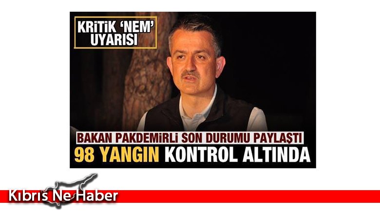 Türkiye'de 107 tane orman yangını çıktı, 98'i kontrol altında