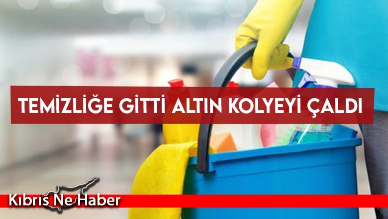 Temizliğe gitti hırsızlık yaptı