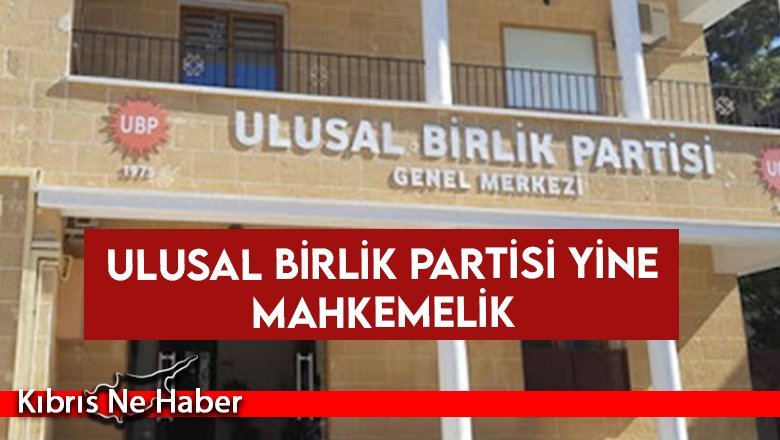 Ulusal Birlik Partisi yine mahkemelik