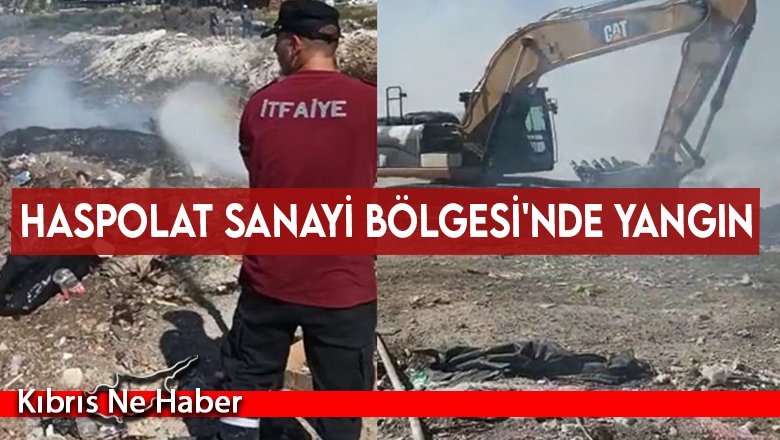 Haspolat Sanayi Bölgesi'nde yangın