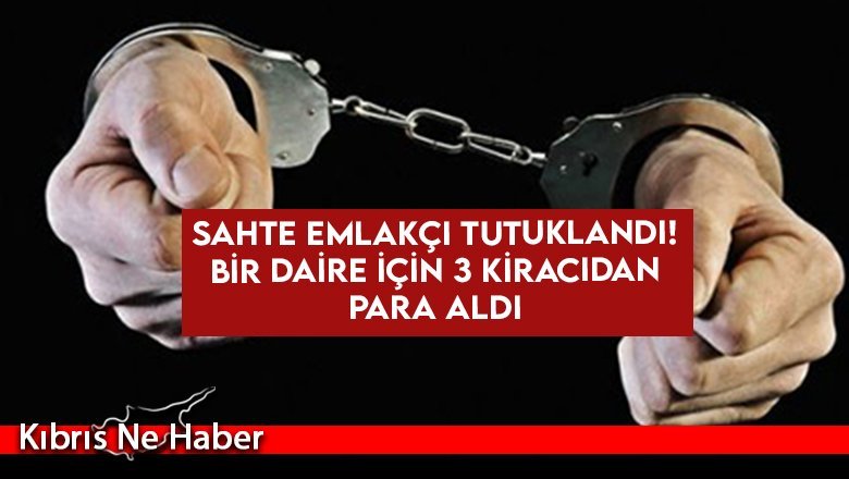 Bir daire için 3 kişiden para aldı