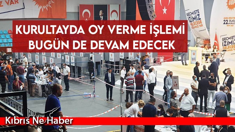 Kurultayın ilk gününde, 3 bin 646 kişi oy kullandı