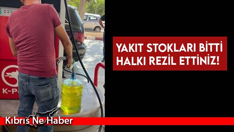 Benzin istasyonlarında yakıt stokları bitti