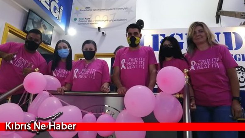 KKTC Fenerbahçeliler Derneği ve Kanser Hastalarına Yardım Derneği iş birliğiyle meme kanserine dikkat çekildi