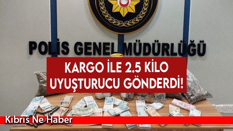 Kargo ile 2.5 kilo uyuşturucu gönderdi!