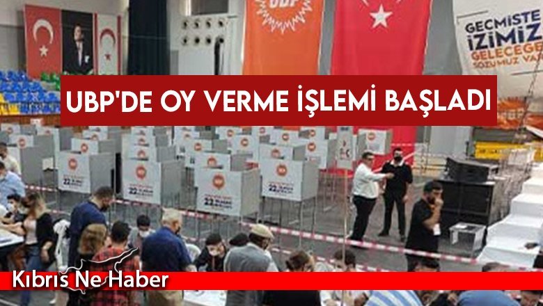 UBP'de oy verme işlemi başladı