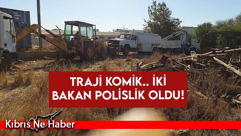 Traji komik.. İki bakan polislik oldu!