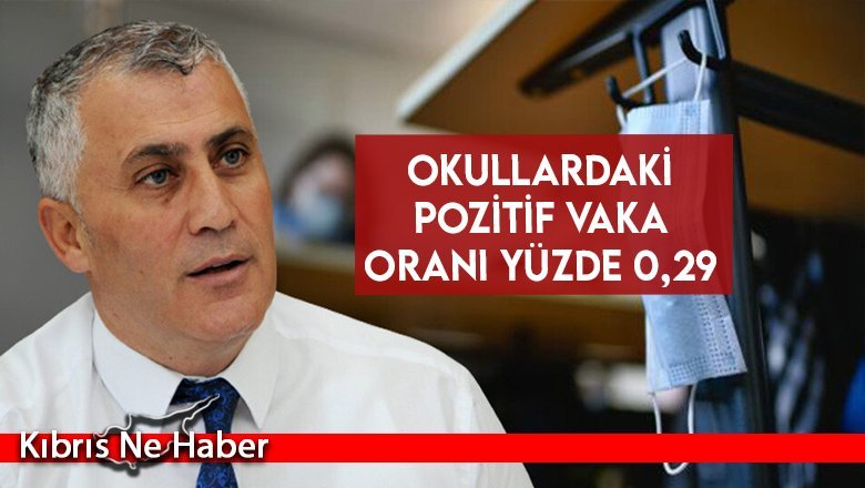 Okullardaki pozitif vaka oranı yüzde 0,29