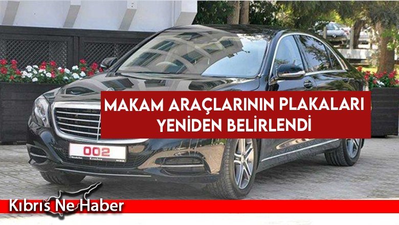 Makam araçlarının plakaları yeniden belirlendi