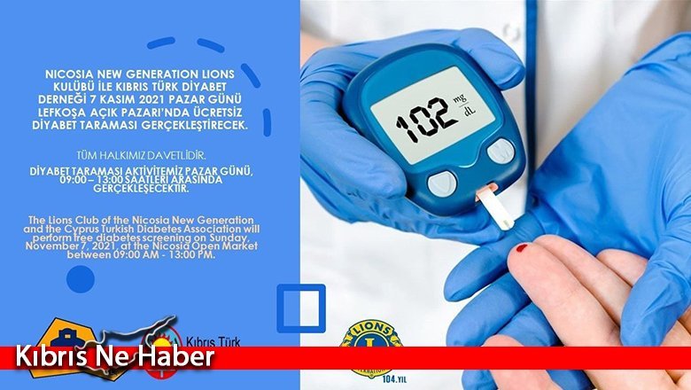 Diyabet taraması etkinliği düzenliyor