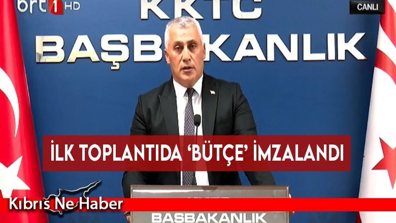 İlk toplantıda ‘Bütçe’ imzalandı
