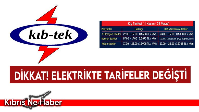 Dikkat! Elektrikte tarifeler değişti