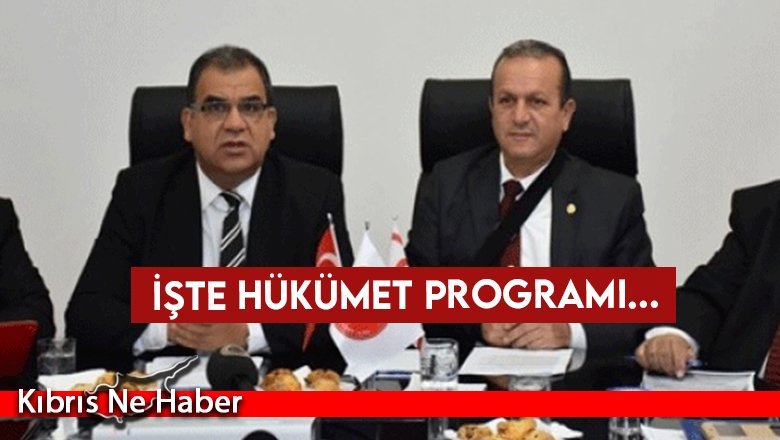 İşte hükümet programı...