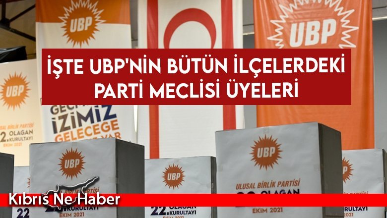 UBP PM için oy sayımı tamamlandı: PM Üyeleri belirlendi
