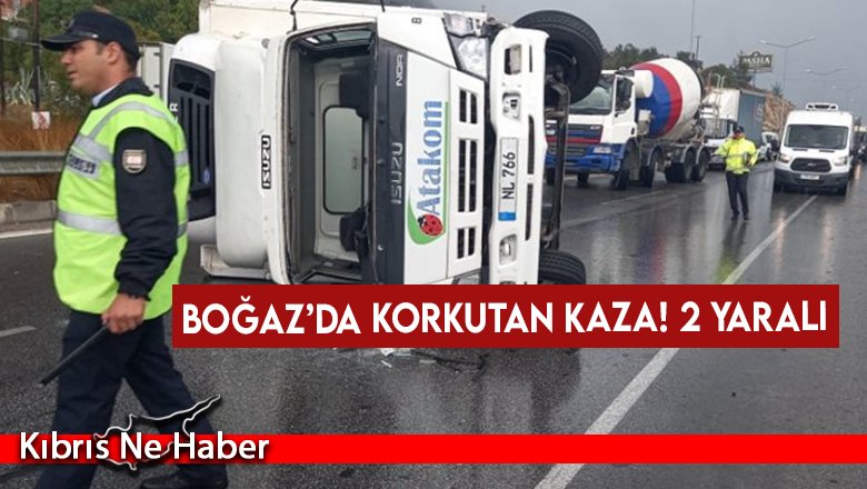 Boğaz’da korkutan kaza! 2 yaralı