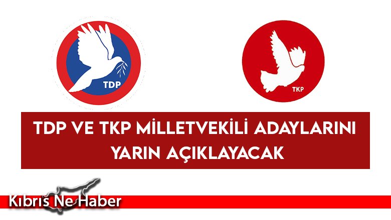TDP ve TKP milletvekili adaylarını yarın açıklayacak