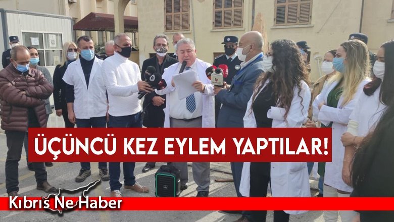 Üçüncü kez eylem yaptılar!
