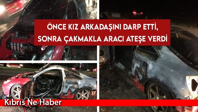 Araçta büyük çapta hasar meydana geldi