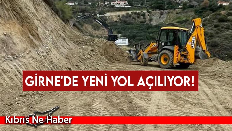 Girne'den yeni yol çalışmaları başladı