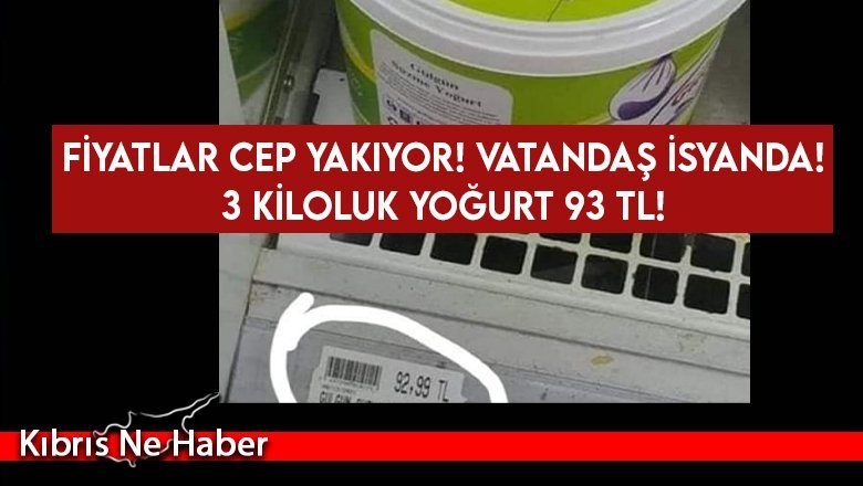 3 Kiloluk yoğurt 93 TL!