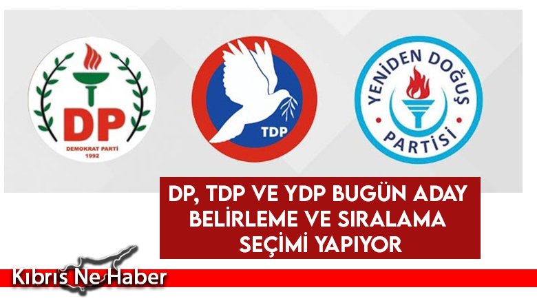 DP, TDP ve YDP Bugün Aday Belirleme ve Sıralama Seçimi Yapıyor