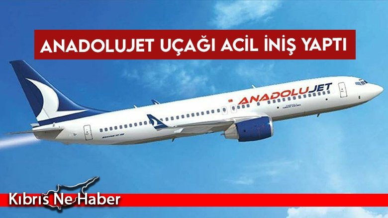 Anadolujet uçağı acil iniş yaptı