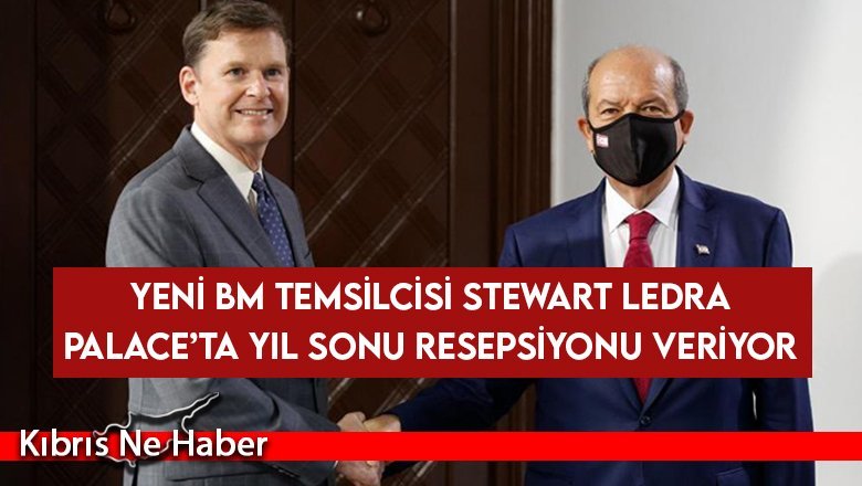 Yeni BM temsilcisi Stewart Ledra Palace’ta yıl sonu resepsiyonu veriyor