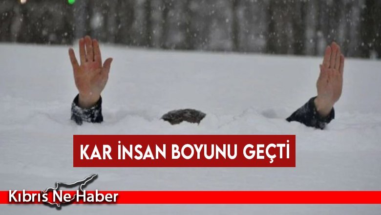Kar insan boyunu geçti