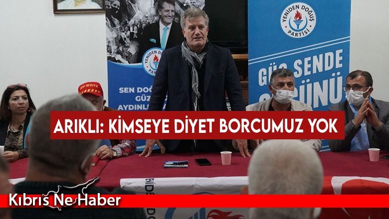 Arıklı: Kimseye diyet borcumuz yok