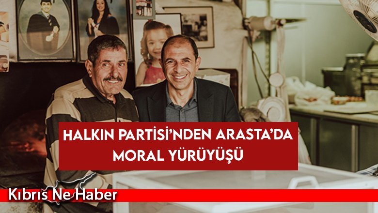 HP Arasta’da moral yürüyüşü düzenledi!