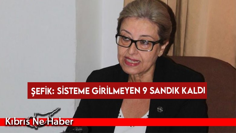 Şefik: Sisteme girilmeyen 9 sandık kaldı