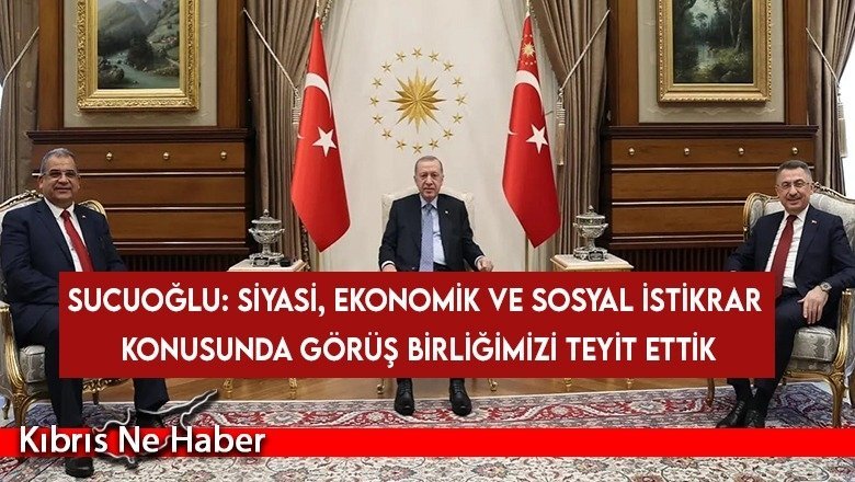 Sucuoğlu, yapmış olduğu görüşmeler sonrası açıklamalarda bulundu