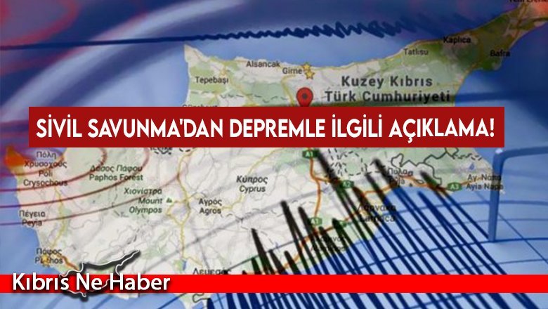 Sivil Savunma'dan depremle ilgili açıklama!