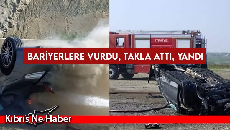 Yaralanan araç sürücüsü hastaneye kaldırıldı