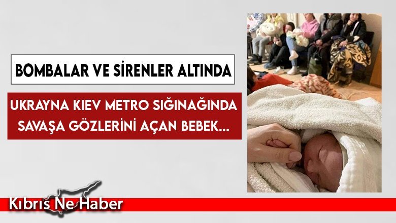Ukrayna Kiev metro sığınağında bebek dünyaya geldi