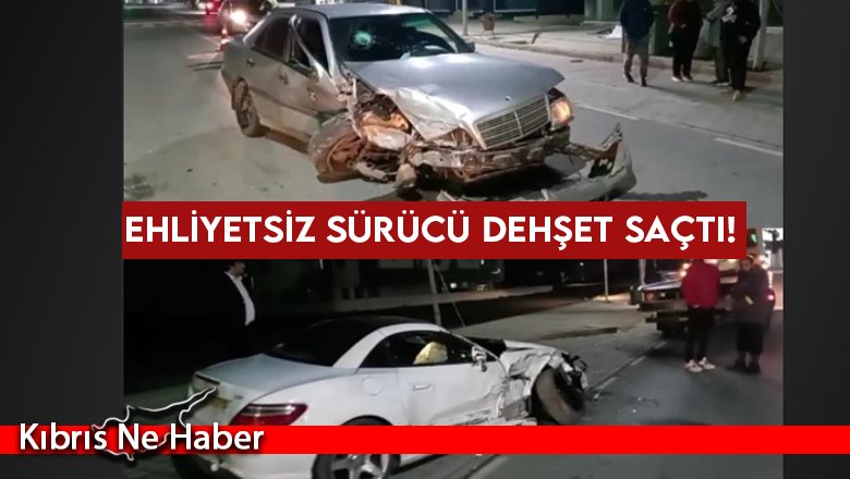 Gönyeli’de korkutan kaza…1 kişi yaralandı