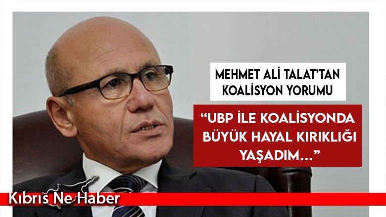 Mehmet Ali Talat’tan olası UBP-CTP koalisyonu yorumu: “2015 tecrübem büyük hayal kırıklığıydı…"