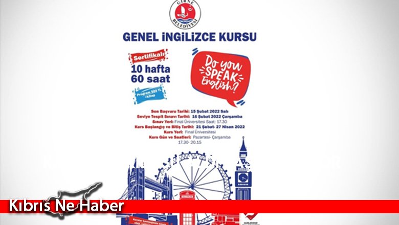 Girne’de sertifikalı İngilizce kursu için kayıtlar başladı