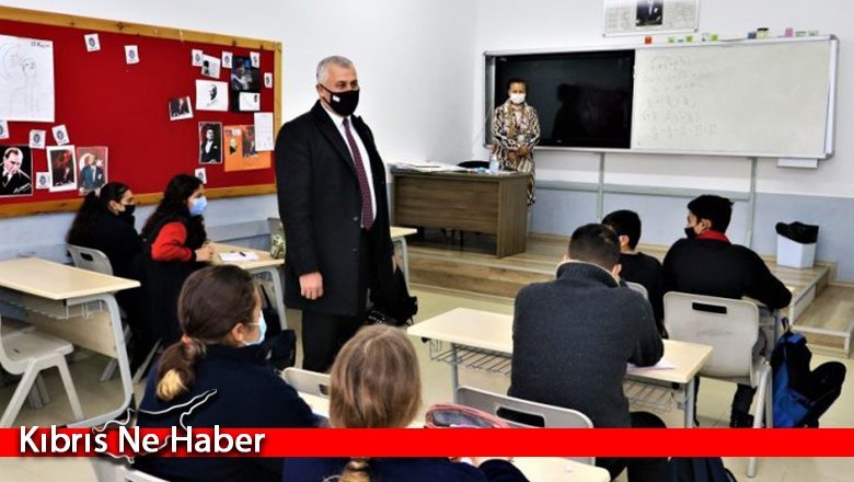 Amcaoğlu Bayraktar Ortaokulu’nu ziyaret etti