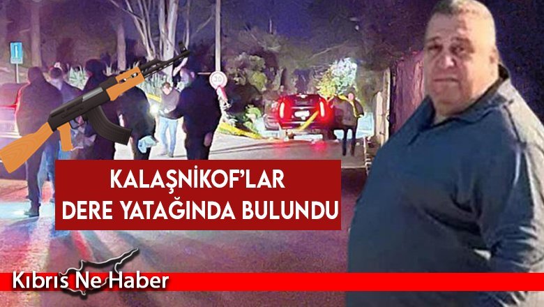Kalaşnikof’lar dere yatağında bulundu