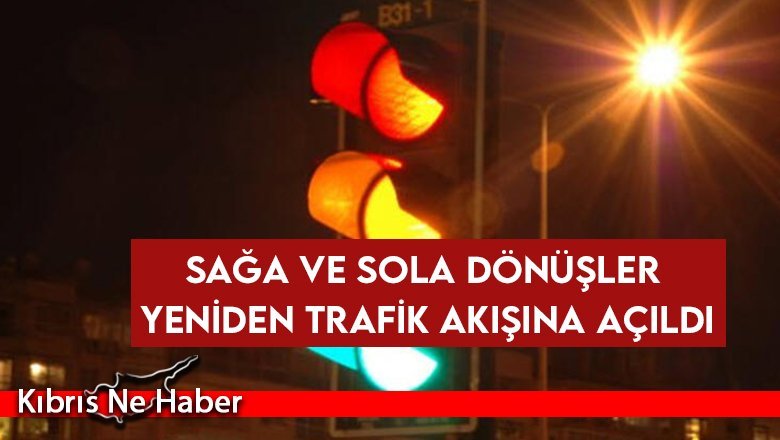 Başbakanlık trafik ışıkları yeniden devrede
