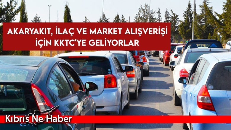 Akaryakıt, ilaç ve market alışverişi için kuzeye geliyorlar