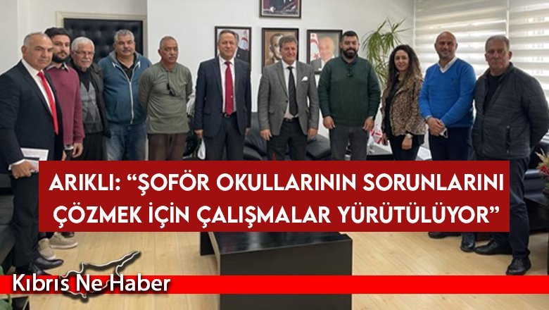 Arıklı, Şoför Okulları ve Çalışanları Yardımlaşma Kooperatifi Heyetini Kabul Etti