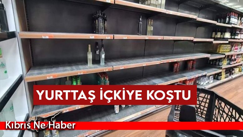 Yurttaş içkiye koştu