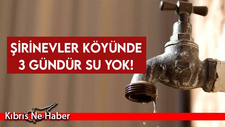 İnsanlar susuz kaldı...Şirinevler köyünde 3 gündür su yok!