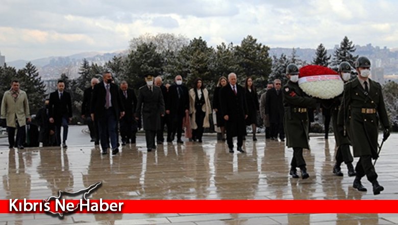 Töre ve beraberindeki heyet Anıtkabir'i ziyaret etti