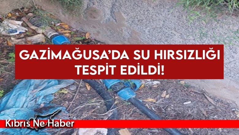 Su hırsızlığı tespit edildi!